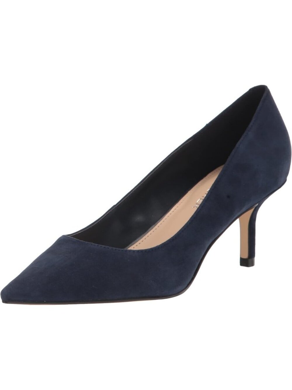 Women Baltic Blue Modern Pointed Toe Alola Dress Casual Pumps Pull On Heel Shoes
